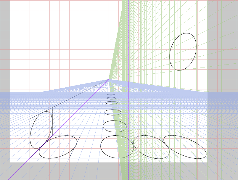 クリスタ　楕円　パース５