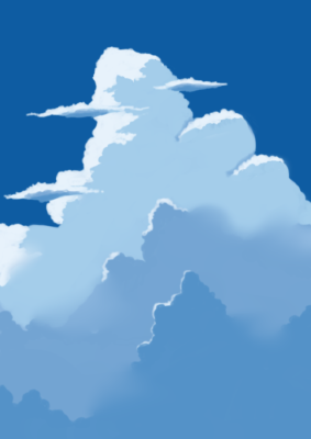 クリスタ 背景画 積乱雲の描き方について考察 Clip Studio Paint