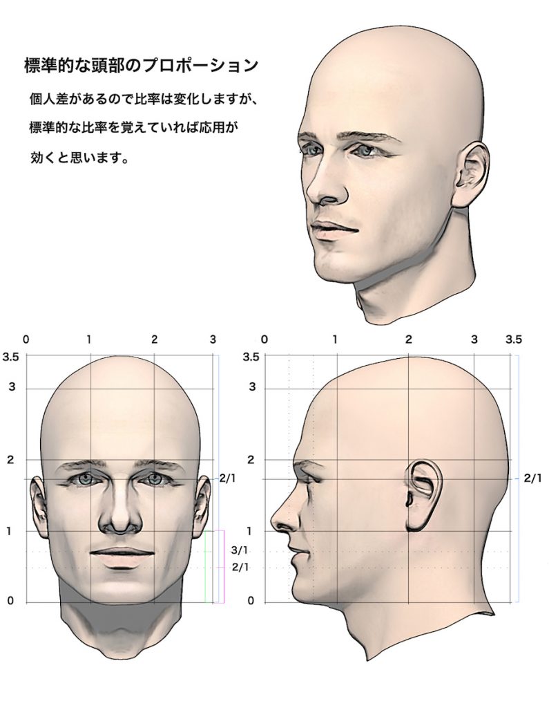 顔のアタリやプロポーションなどの簡単な顔の描き方講座まとめ