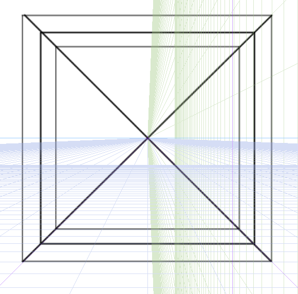 実験 パース 透視図法 における立方体内の球体はどう見えるのか