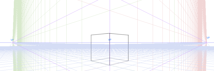 実験 パース 透視図法 における立方体内の球体はどう見えるのか