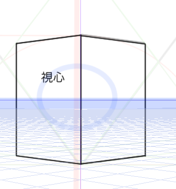 二点透視図法の立方体 創造ログ 絵の書き方 描き方まとめ