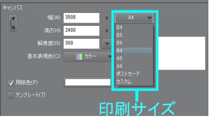 クリスタ おすすめの解像度 Dpi とキャンパスサイズの設定 Clip Studio Paint