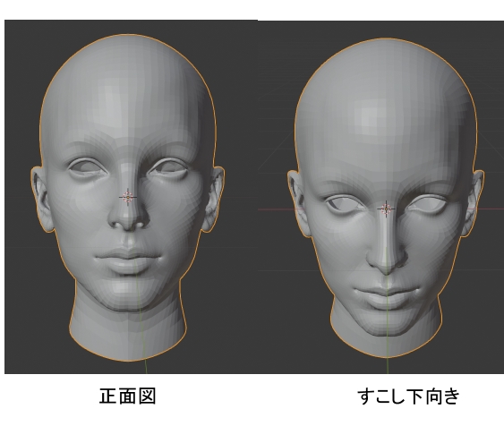 顔の描き方 第一回 三面図の正面図をつくる方法を考える 3d用