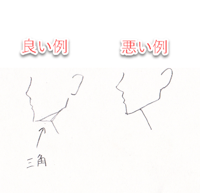 第６回 グリッドで人間の横顔を描く方法について考える 口の描き方